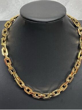 Eddie Borgo Supra Link Necklace in 12K Gold Finish 17” L